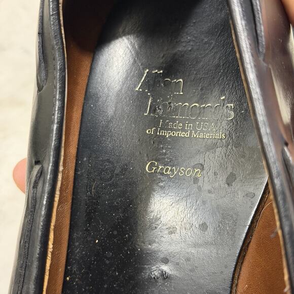 Allen Edmonds Men's Shoes Grayson Black Tassel Loafers Slip-On Dressy Size 9D - Picture 11 of 11